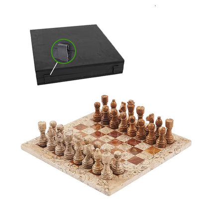 30cm Chess Set - Coral & Red