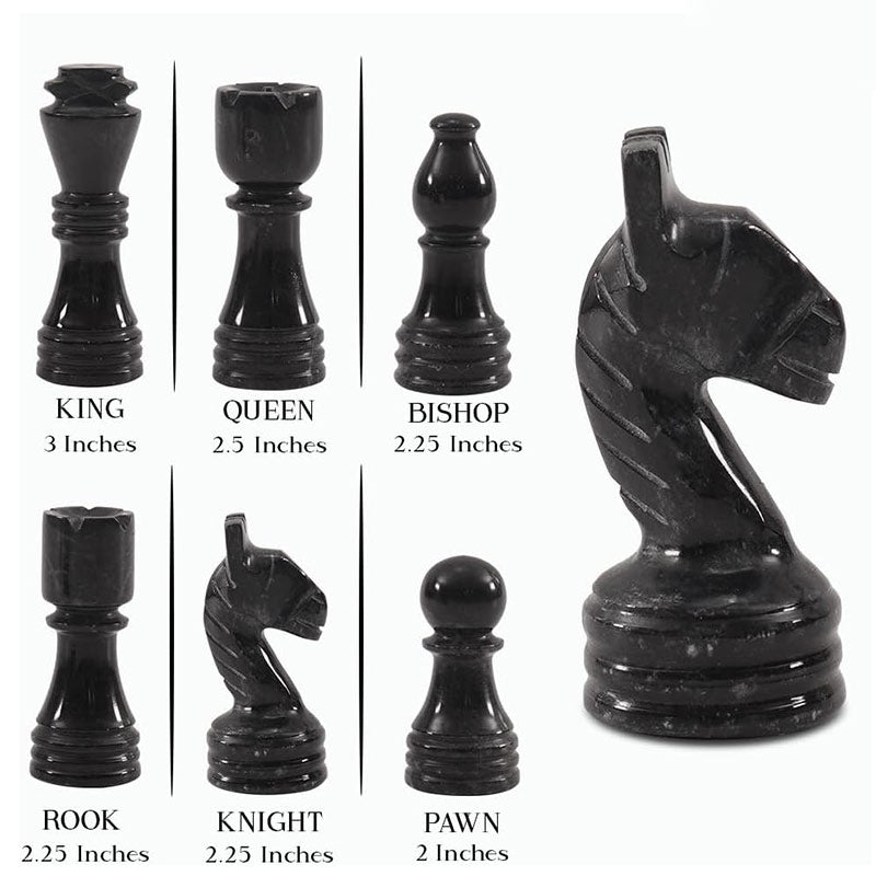 30cm Chess Set - White & Black