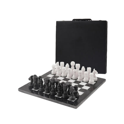 30cm Chess Set - Black & White