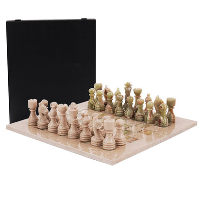 38cm Chess Set - Verona and Green