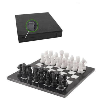 30cm Chess Set - Black & White