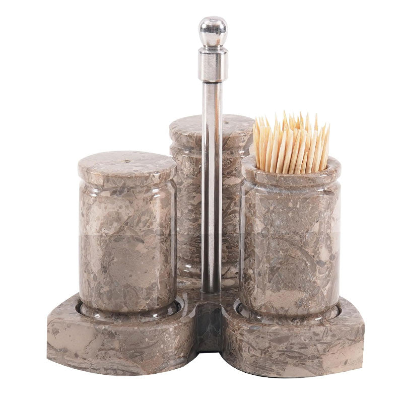 Salt and Pepper with tray - Set of 3