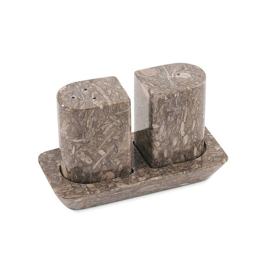 Salt and Pepper with tray - Set of 2