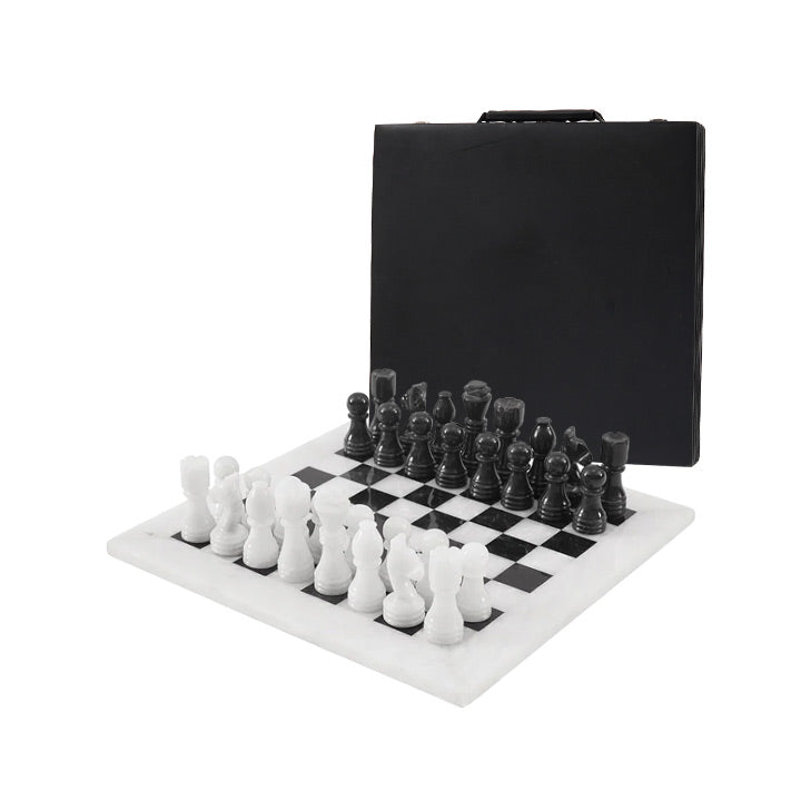 30cm Chess Set - White & Black