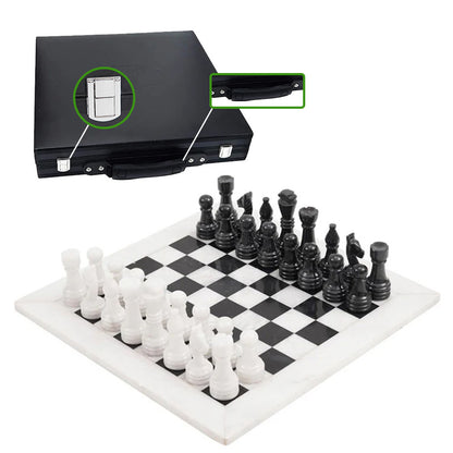 38cm Chess Set - White & Black