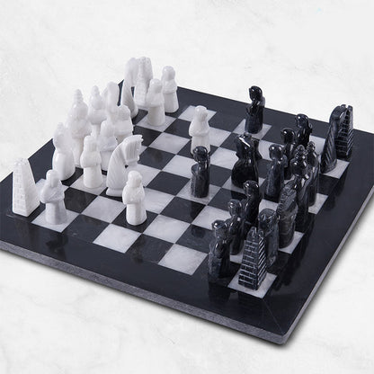 Chess board, chess set, marble chess set