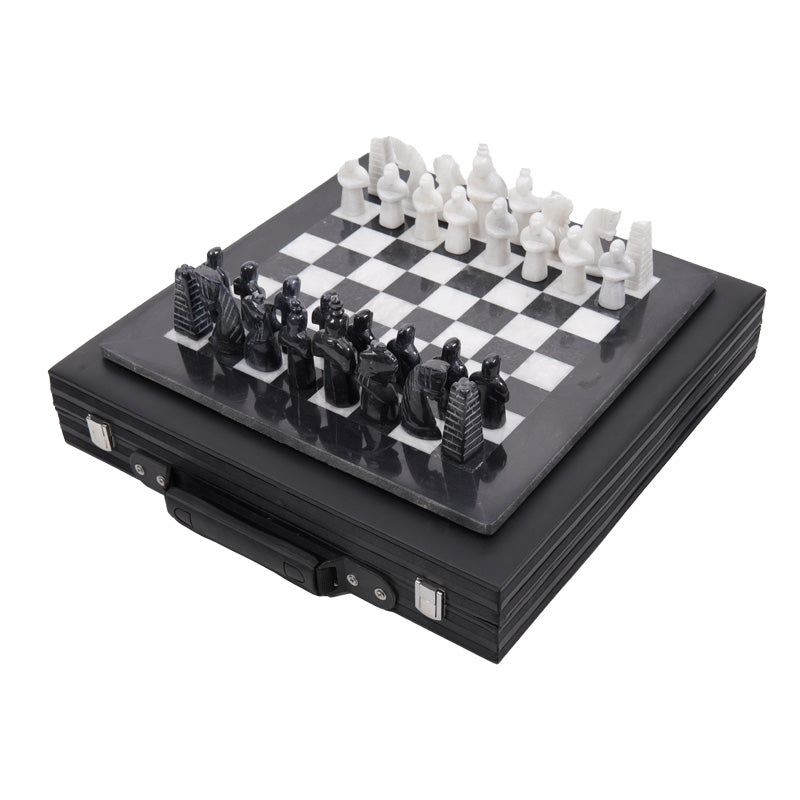 Chess board, chess set, marble chess set