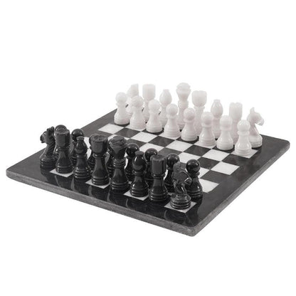 30cm Chess Set - Black & White