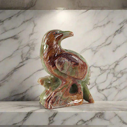 marble animal sculptures, eagle statue