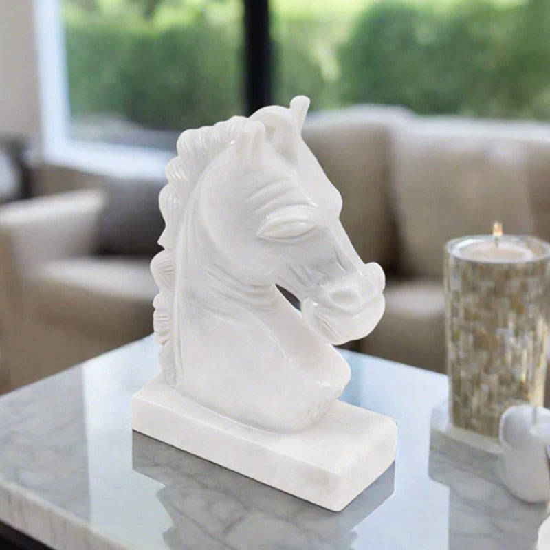 marble animal sculptures, horse statue