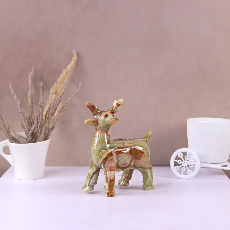 marble animal sculptures , deer statue