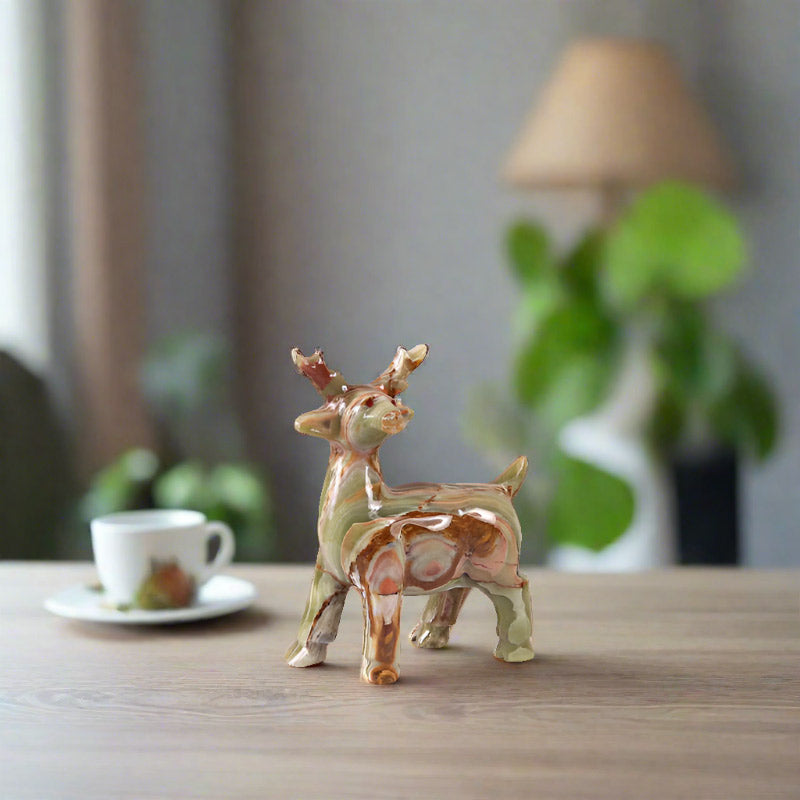 marble animal sculptures , deer statue