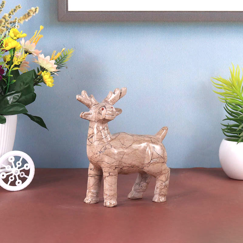 marble animal sculptures , deer statue