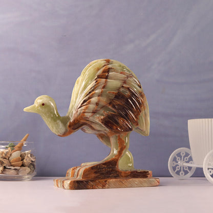 marble animal sculptures, emu statue