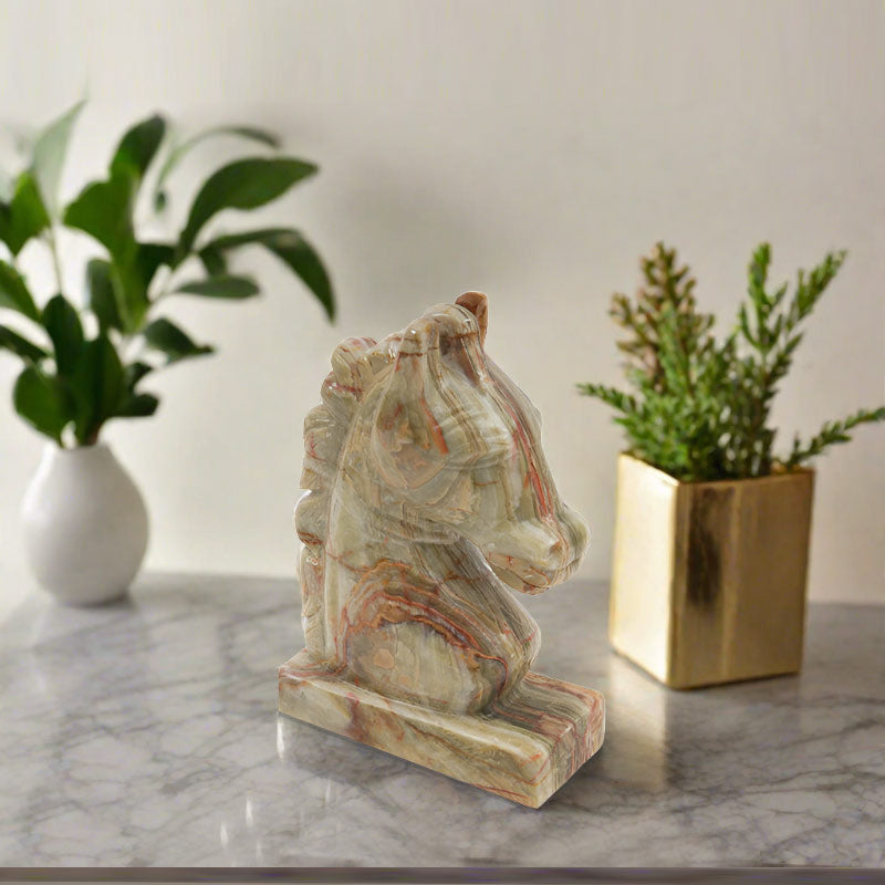 marble animal sculptures, horse statue