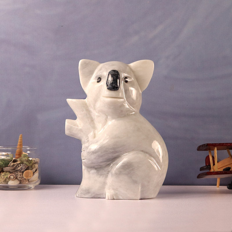 marble animal sculptures, koala statue 