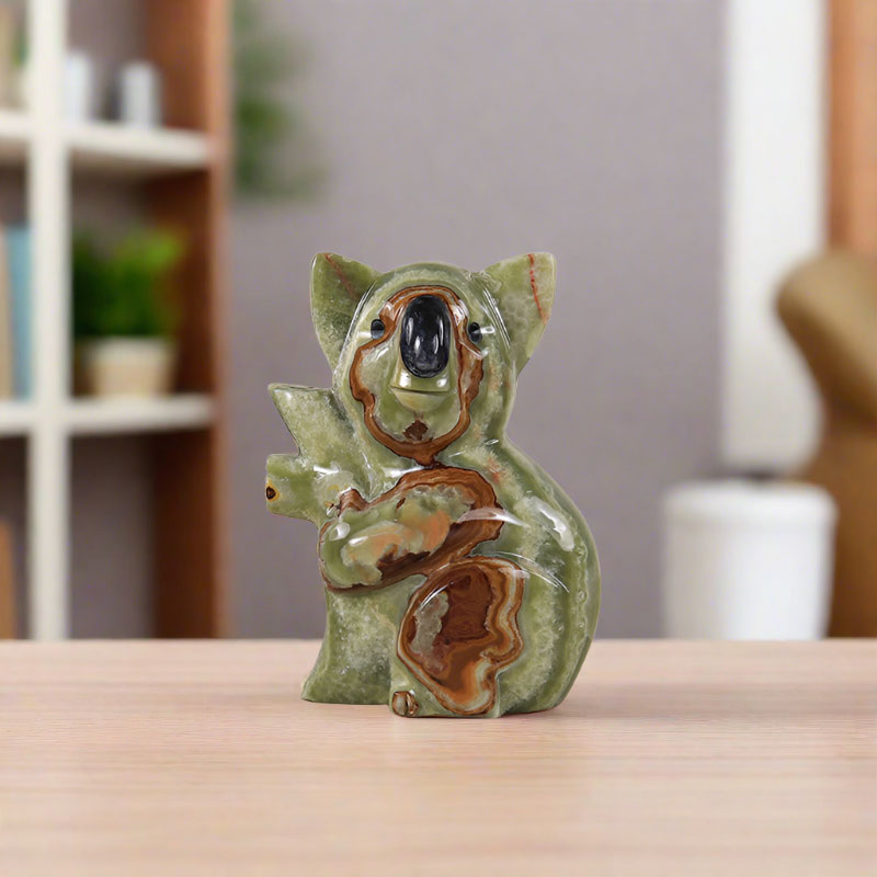 marble animal sculptures, koala statue 