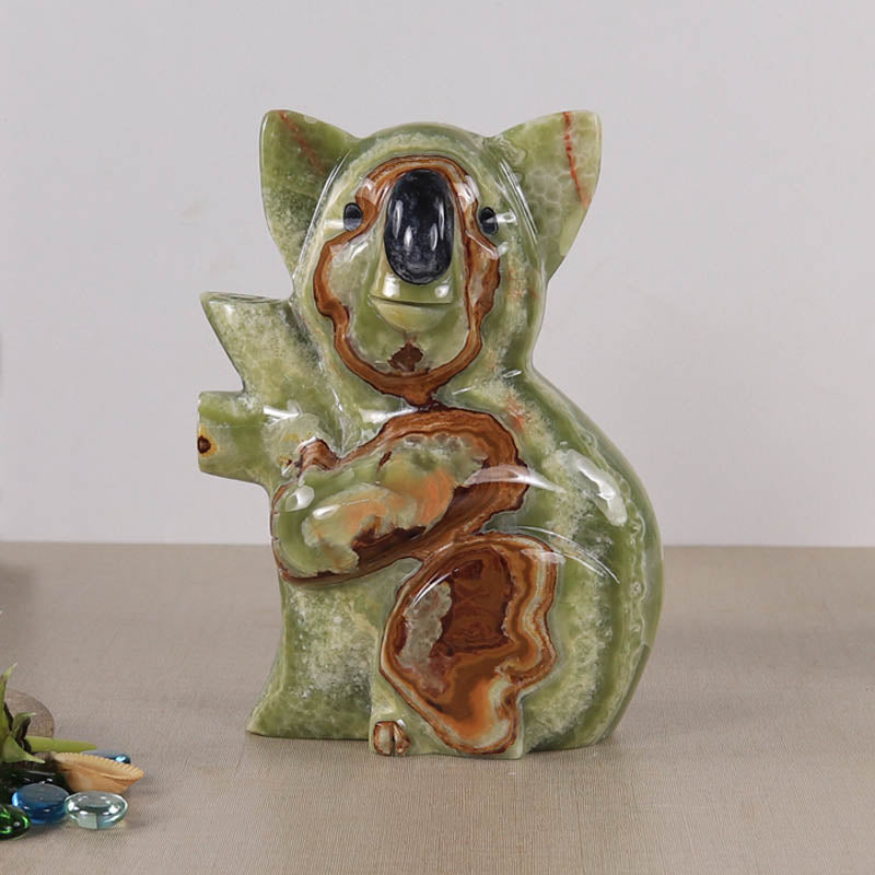 marble animal sculptures, koala statue 