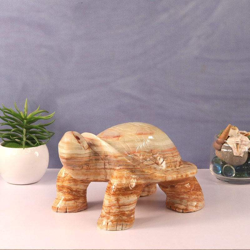 marble animal sculptures, turtle statue