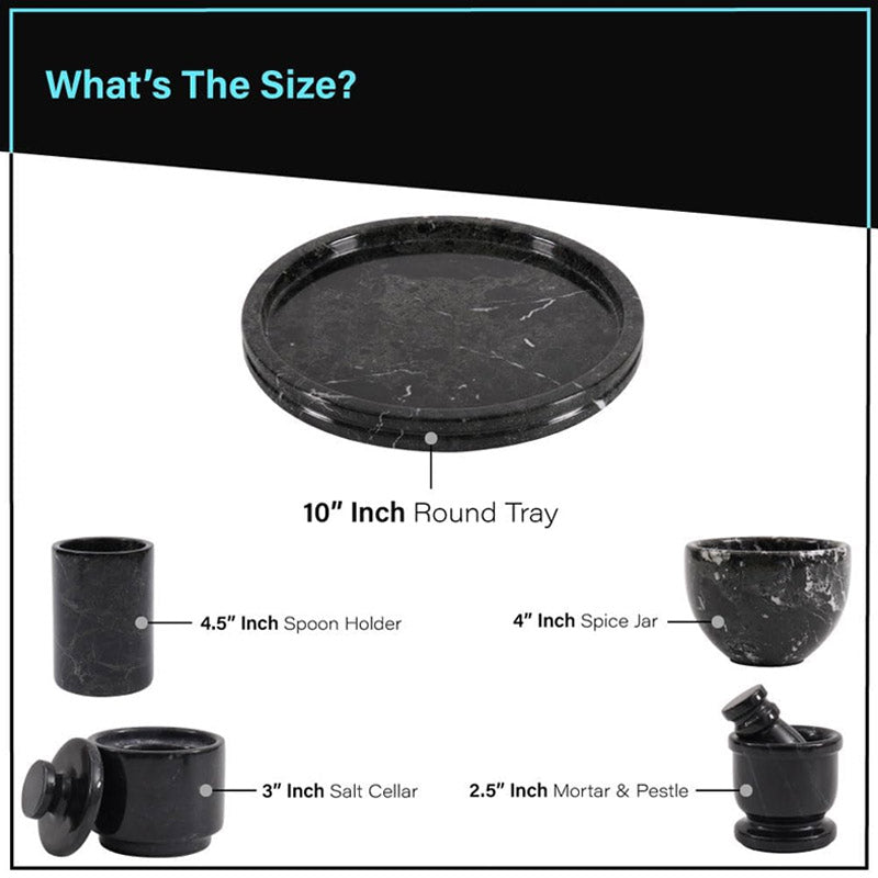 Round Tray with Accessories