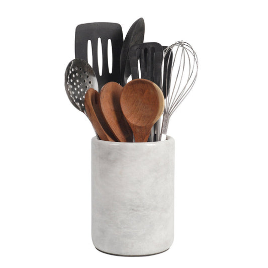 utensil holder-marble utensil holder